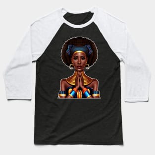 Afrocentric Melanin Black Queen Pride Baseball T-Shirt